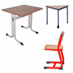 Schulmöbel, Schultische, Schülerstühle 